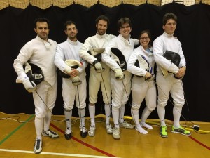 A team: Gurlal Jagdev, David Antonopolous and Alister Smith and B Team James Williamson, Marlene Sturm and Christian Gucklesberger